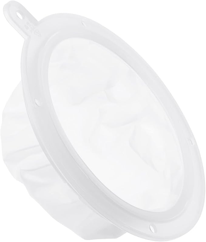 PATIKIL 6.1" O.D. Food Filter Strainer, 100 Mesh Kitchen Mesh Filters Strainers Fine Mesh Sieve for Juice, Coffee, Soy Milk Filtration, White