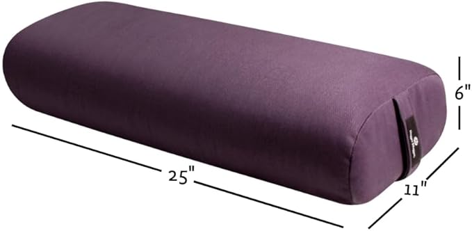 Hugger Mugger Standard Yoga Bolster - Firm, Supportive, Handmade, Durable-FlexoryFit