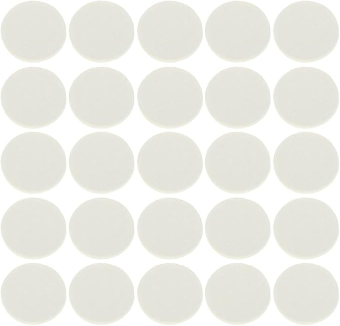 EXCEART Replaceable Aroma Pads 120Pcs 0.88inch White Cotton Diffuser Pads for Humidifier Aromatherapy Essential Oil