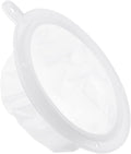 PATIKIL 6.1" O.D. Food Filter Strainer, 80 Mesh Kitchen Mesh Filters Strainers Fine Mesh Sieve for Juice, Coffee, Soy Milk Filtration, White