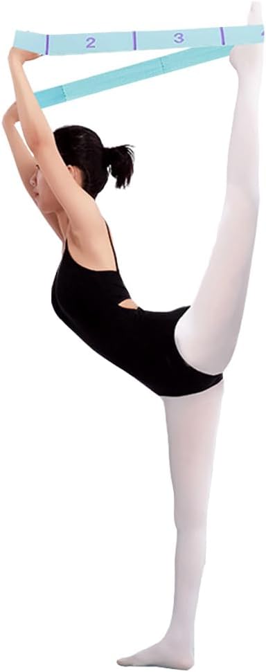 11 Loops Stretch band - Yoga, Pilates, Ballet, and Physical Therapy Stretching strap for Flexibility, Leg Stretching, and Exercise - Durable Stretching equipment for Dance and Fitness-FlexoryFit