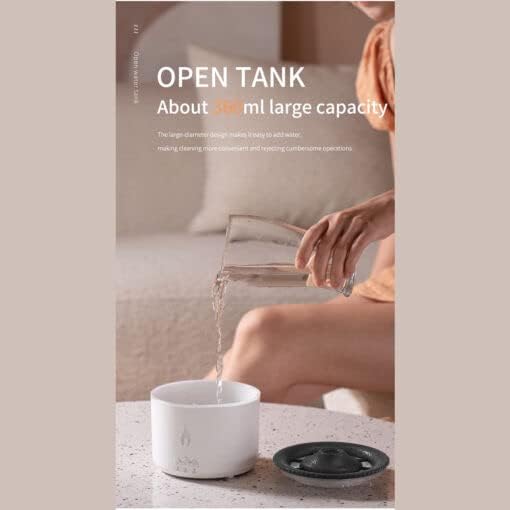 Mauna Aroma Diffuser Black - Aromatherapy Essential Oil Diffuser, Air Diffuser/Humidifier 2 Mist Modes, Jellyfish Erupt, Excellent Gift for All