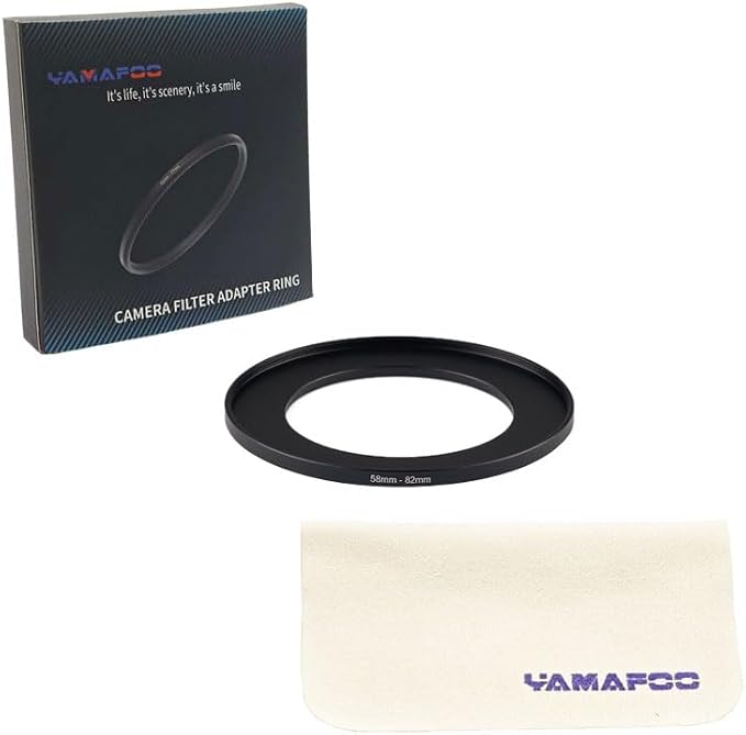 YAMAFOO 58mm to 82mm Step-Up Ring/Step Down Rings Filter Adapter - Image 2