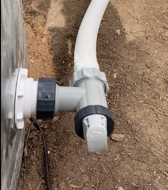 Threaded Inlet Strainer Kit for Stock Tank Pools,Stock Tank Pool Filter Kit, Intex Pool Accessories, Includes Rubber Washer, Strainer Nut and Grid, Fits Intex Filter Pumps with 1-1/2" Hoses (2 Pack)