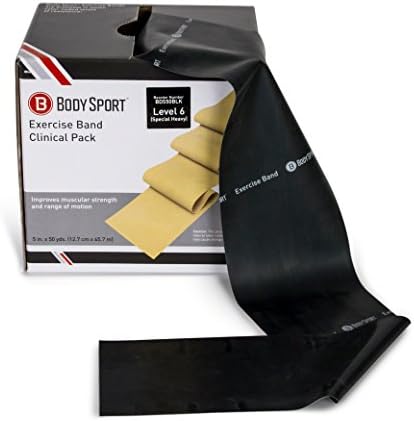 Body Sport Exercise Bands - Resistance Bands in 50 yard Rolls for Fitness, Stretching, or Physical Therapy-FlexoryFit