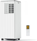8,000 BTU Portable Air Conditioner, Portable AC Unit with Built-in Dehumidifier and Cooling Fan for Room up to 350 sq.ft., 24 Hour Timer & Remote Control & Window Mount Kit, White
