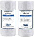 IPW Industries, Inc. - (PC20-P) 5 Micron String Wound Sediment Filter - 10" X 4.5" Heavy-Duty Polypropylene Filter for Whole House Filtration (2 Pack)