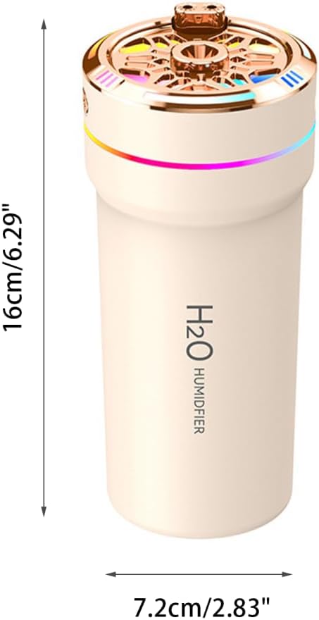 Car Diffuser Humidifier,300ML Car Aromatherapy Humidifier with Star Light Effect for Small Space Home Office Bedroom Car