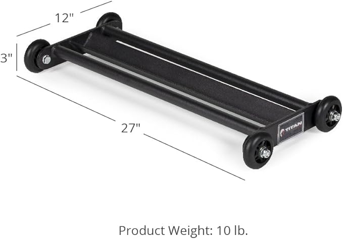 Titan Fitness Glute Hamstring Ab Glider, Leg and Ab Roller for Home Gym Fitness, Lower Body Workout Equipment-FlexoryFit