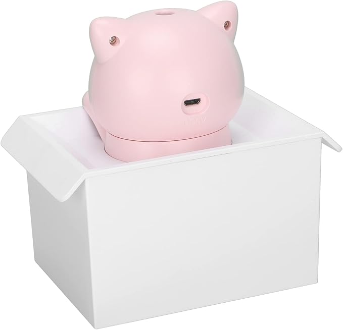 330ml Air Humidifier, Mute Adjustable Fog Mode Cat Shape Portable Humidifier with Color LED Light for Office Bedroom Car
