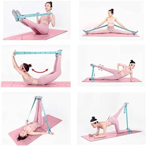 Elastic Stretching Strap with 11 Loops, Multi-Loop Yoga Stretching Strap Elastic Exercise Band, Improve Flexibility Arm Leg Stretching Strap Home Gym Equipment for Physical Therapy Pilates Gymnastics-FlexoryFit