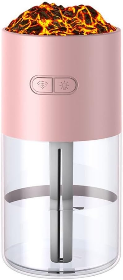 Bedroom humidifier, small humidifier with 280 ml water tank, up to 4-8 hours of operation, two modes, suitable for home, car