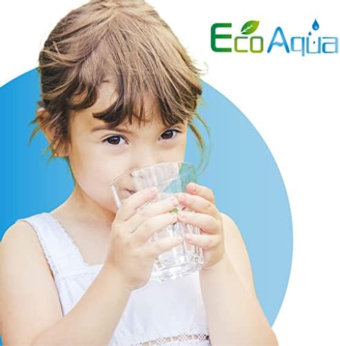 EcoAqua EFF-6013A Replacement Filter, Compatible with GE MWF SmartWater, MWFA, MWFP, GWF, GWFA, 46-9991, HDX FMG-1, WFC1201, GSE25GSHECSS, PC75009, RWF1060 Refrigerator Water Filter, 2 Pack