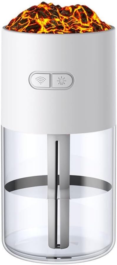 Bedroom humidifier, small humidifier with 280 ml water tank, up to 4-8 hours of operation, two modes, suitable for home, car