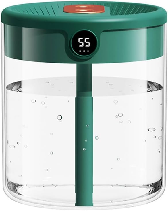 Smart Humidifier, Double Nozzle Cool Mist Humidifier with Night Light, 2L Top Fill Air Humidificador for Home Bedroom Office
