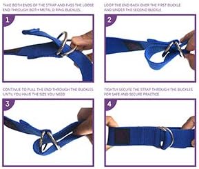 Clever Yoga - 8 ft Yoga Strap for Exercise & Physical Therapy, Leg Stretching Strap Yoga Accessories & Stretching Equipment, Leg Stretcher for Women & Men, Home Workout Essentials-FlexoryFit