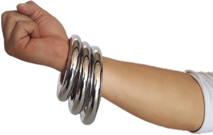 ZooBoo 2pcs Wing Chun Stainless Steel Training Rings (Pair) – Yeung Sau & Sticky Hand Strength Training for Wing Tsun, Siu Lum, and Kung Fu Practitioners-FlexoryFit