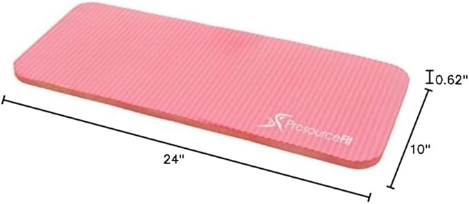 ProsourceFit Extra Thick Yoga Knee Pad and Elbow Cushion 15mm (5/8”) Fits Standard Mats for Pain Free Joints in Yoga, Pilates, Floor Workouts-FlexoryFit