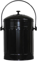 Markson Compost Bin with Airflow Lid and Charcoal Filter 1.5 Gallon Metal Black by MARKSON