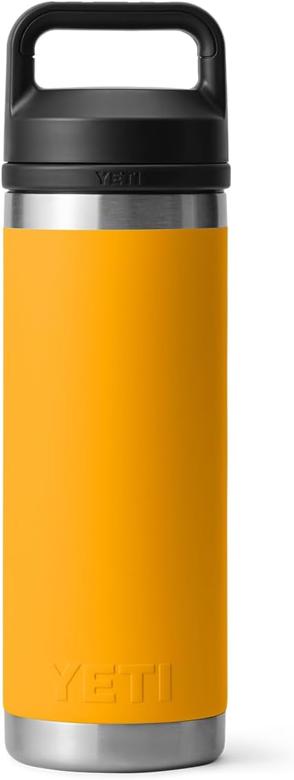 YETI Rambler 18 oz Bottle, Leakproof, Vacuum Insulated, Stainless Steel with Chug Cap, Beekeeper
