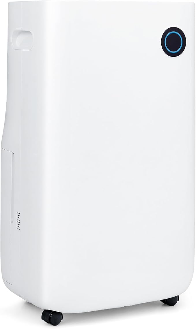 ARLIME 73 Pints Dehumidifier for Home & Basements, 4500 Sq. Ft Quiet Dehumidifier w/5 Modes, 3-Color Humidity Indicator Light, Auto or Manual Drainage, Drain Hose & Auto Shut-off for Bedroom