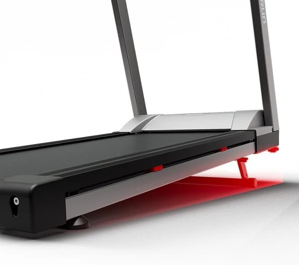 DeerRun Treadmills for Home with Incline and Handles, 3.5 HP Foldable Treadmill 350 LBS Weight Capacity for Small Spaces, Folding Running Machine with Smart APP-FlexoryFit