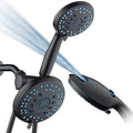Hotel Spa AquaCare for California As-Seen-On-TV High Pressure Handheld Rain 50-mode 3-way Shower Head Combo, Anti-clog Jets, 2-mode Tub & Pet Power Wash, Wall Bracket, 6 ft. Hose, Matte Black