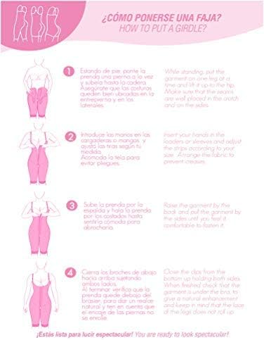 M&D Fajas Colombianas Postparto Reductoras y Moldeadoras Strapless Colombian Postpartum Girdles Butt Lift for Women