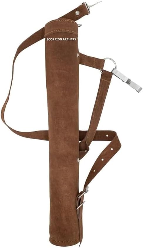 Traditional Back Quiver Bow Arrow Holder Handmade Leather Quiver Lightweight & Comfortable Gift for him Aniversary Gift