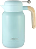 Aura Thermal Coffee Carafe - Vacuum Insulated Stainless Steel Tea Pot & Water Pitcher, Keeps Drinks Hot or Cold, BPA-Free, Beverage Dispenser Thermos - 51 oz Blue