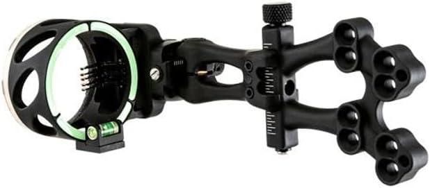 TRUGLO VEROS 5-Pin Durable Ultra-Bright Lightweight Micro-Adjustable Archery Hunting Bow Sight with Decreasing Diameter Pins Design & Large Circular Field of View - for Right & Left-Handed Shooters