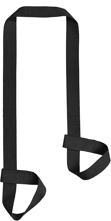 MRZZATA Yoga Mat Carrier Strap - Adjustable Thick and Wide Strap for Carrying Mat or Stretching, Black-FlexoryFit