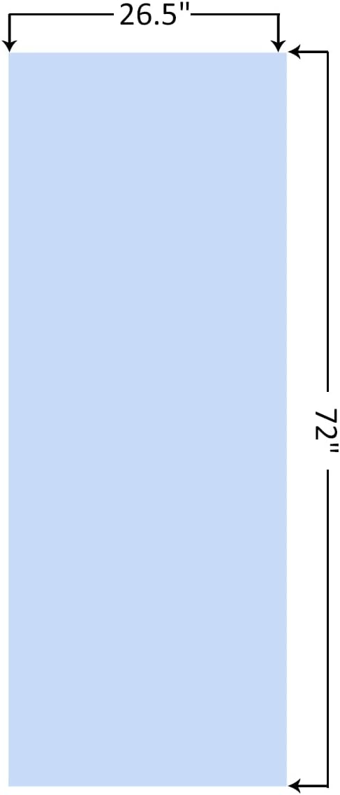 Eunzel Hot Yoga Towel Non Slip Yoga Mat Towel Non-Slip Sweat Absorbent Towel for Hot Yoga, Pilates and Workout 72" x 26.5", Blue-FlexoryFit