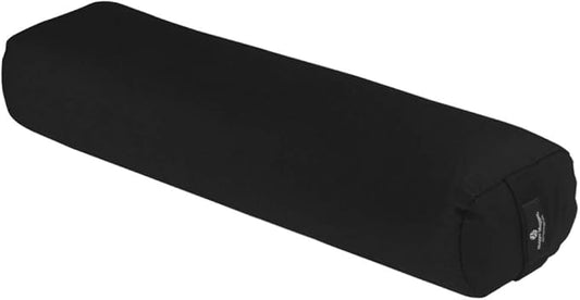 Hugger Mugger Junior Yoga Bolster - Narrower Profile, Very Firm, Great for Smaller Yogis, Heart-Opening poses or Under the Knees, Handmade in USA-FlexoryFit