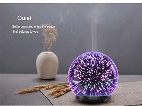 Essential Oil Diffuser Arise 200ml Colorful LED 3d light effect Glass Diffuser – Cool Mist