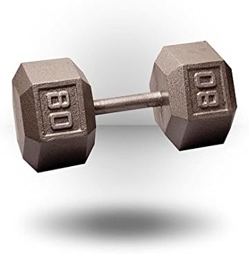 Body-Solid Cast Iron Hexagon Dumbbell, Hand Weights For Men and Women, Weight Dumbbells for Strength Training, Body Building Home Gym Training Gear-FlexoryFit