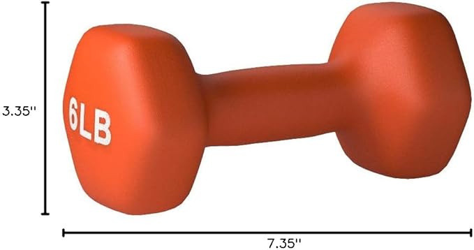 Amazon Basics Neoprene Dumbbell Hand Weights for Exercise and Muscle Toning-FlexoryFit