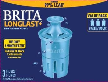 Brita Longlast+ Water Filter, Longlast+ Replacement Filters by Brita