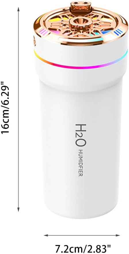 Car Diffuser Humidifier,300ML Car Aromatherapy Humidifier with Star Light Effect for Small Space Home Office Bedroom Car