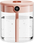 Smart Humidifier, Double Nozzle Cool Mist Humidifier with Night Light, 2L Top Fill Air Humidificador for Home Bedroom Office