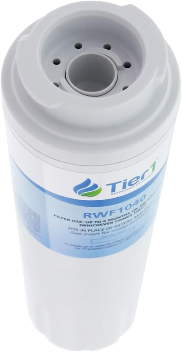 Tier1 UKF8001 Refrigerator Water Filter 2-pk | Replacement for Whirlpool Filter 4, EveryDrop EDR4RXD1, 4396395, Maytag UKF8001, FMM-2, UKF8001AXX-750, 469006, Fridge Filter