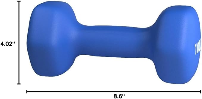 Amazon Basics Neoprene Dumbbell Hand Weights for Exercise and Muscle Toning-FlexoryFit