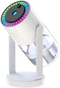 USB portable & adjustable humidifier with 7 colors Starry Sky Led, Car and Home use (White)