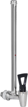 10 Inch 304 Stainless Steel Sight Glass Spigot Clear View Water Level with Red Floating Ball, Compatible with 3,4 Gallons of Berkey, Doulton, Waterdrop, Purewell Gravity Water Filter(10 Inch)