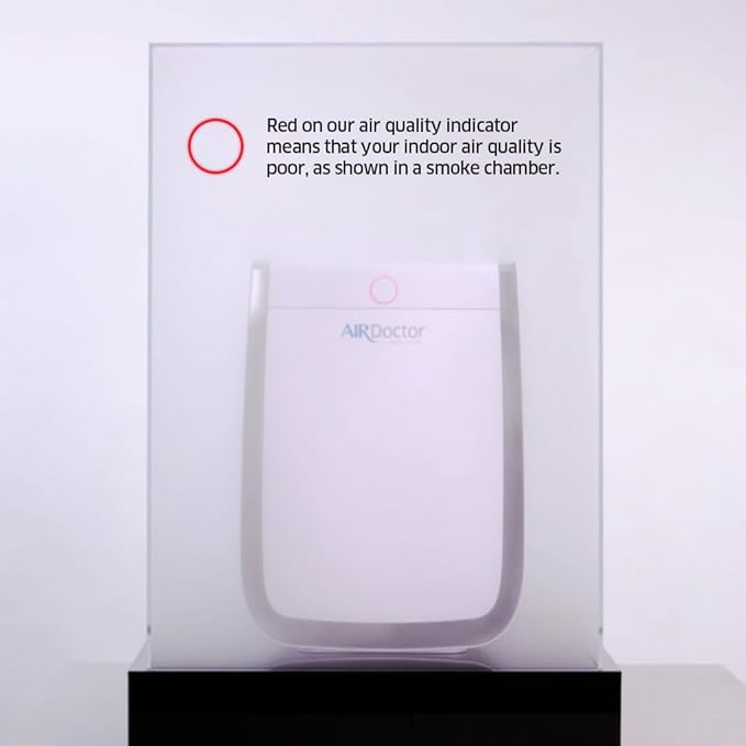AIRDOCTOR AD3500 Air Purifier for Home and Large Rooms Up to 1260 sq. ft. 2x/hour | UltraHEPA, Carbon, VOC Filters and Air Quality Sensor. Captures Particles 100x Smaller Than HEPA