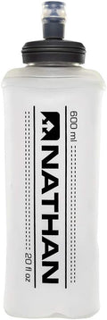 Nathan 20oz Soft Flask w/Bite Top, Running Water Bottle, Collapsible Water Bottle, Travel