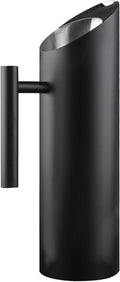 Stainless Steel Water Pitcher Black Metal Pitcher with Ice Guard Cold Drinking Carafe Jug for Juice, Beer, Milk, Ice Tea or Other Beverage by MUGLIO (53oz)