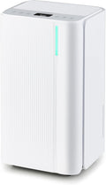 COSTWAY 32 Pints Dehumidifier for Home, 2000 Sq.Ft Portable Dehumidifier for Bedroom, Basement, Bathroom, 24H Timer, 3-Color Indicator, 3.3 FT Drain Hose, 4 Wheels