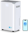 2500 Sq.Ft Dehumidifier for Basement, 34 Pints Energy Star Certified Dehumidifier for Home with Drain Hose, Bedroom, Bathroom, Smart App Control, 3 Operation Modes