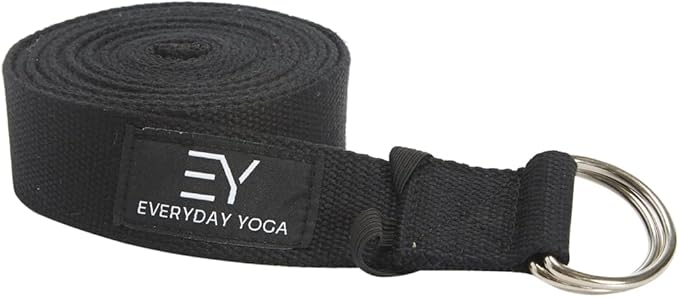 Everyday Yoga Super Strong Strap with Metal D-ring Buckle - Improve Flexibility, Stretching, and Physical Therapy Fitness.-FlexoryFit